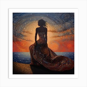 Woman In A Dress 7 Art Print