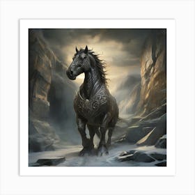 The Powerful Stallion 1 Art Print