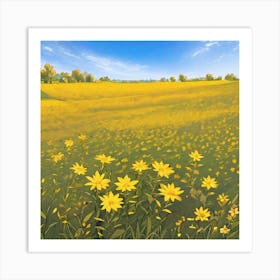 Yellow Sunflowers Art Print