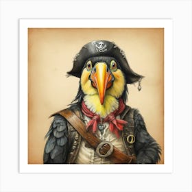 Pirate Bird 11 Art Print