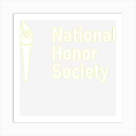 National Honor Society Scholastic Torch Art Print