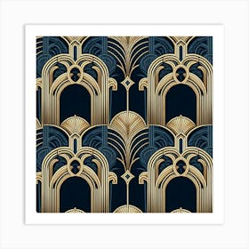 Deco Wallpaper 1 Art Print