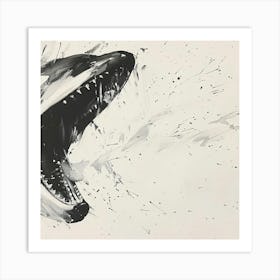 Orca Attack Art Print