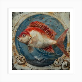 Red Fish Art Print