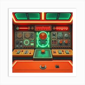 Retro Futuristic Elements,Retro Futuristic Background,Retro Futuristic Templates (66) Art Print