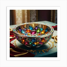 Egyptian Jewel Bowl Art Print