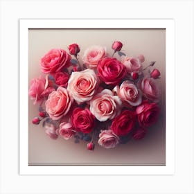 Roses gracefully Art Print