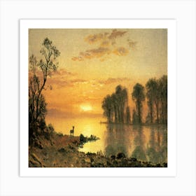 Sunset On The Lake Poster