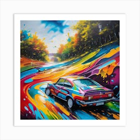 Splatter Car 18 Art Print