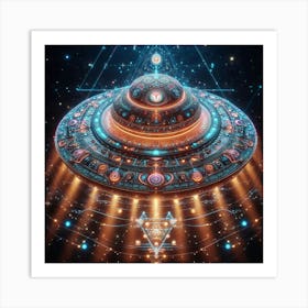 Alien Spaceship 8 Art Print