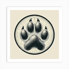 Paw Print Art Print