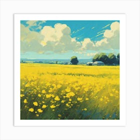 Yellow Field 1 Art Print