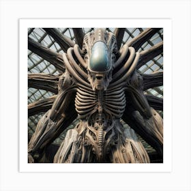 Alien Skeleton Art Print