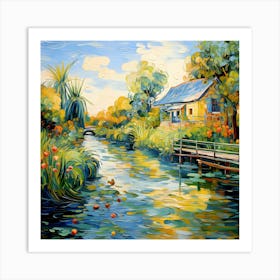 Enchanting Waters: Riverside Palette Dance Art Print