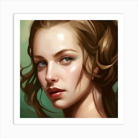 Portrait Of A Woman Art Print