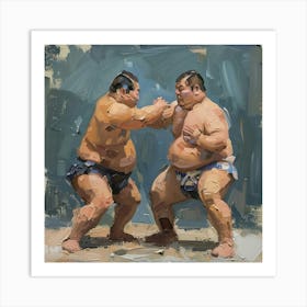 Sumo Wrestling 4 Art Print