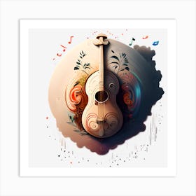 Guitar Art Art Print