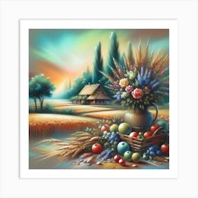 Autumn In The Countryside Art Print