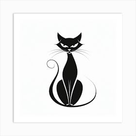 Black Cat 6 Art Print