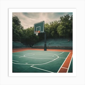 Basketball Court 7 Art Print