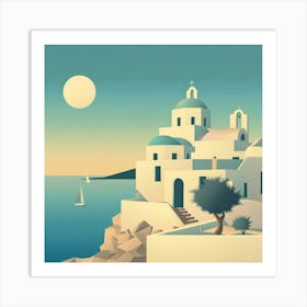 Santorini Art Print