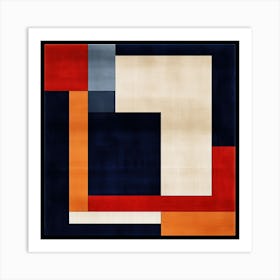 Astral Ascent: Mid Century Geometric Flight Art Print