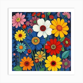 Daisy Garden Art Print