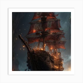 Pirate Ship Art Print