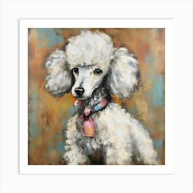 Poodle dog Art Print