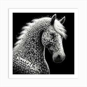 Abstract Horse 12 Art Print