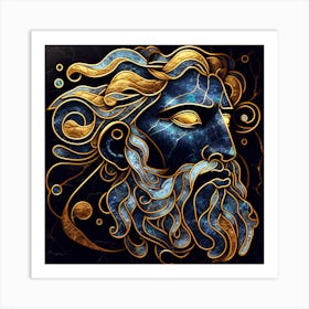 God Of The Seas - 1 Art Print