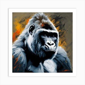 Gorilla Painting 4 Art Print