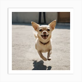 Chihuahua Running Art Print