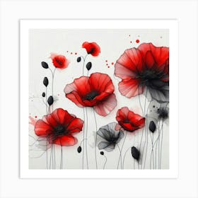 Poppies 2 Art Print