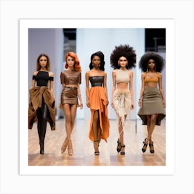 Pixar Style Runway Models Mixed Race Fashion Show D460f2fd 823f 4dbc 80bb E04450935358 Art Print