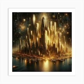 Futuristic Cityscape 141 Art Print