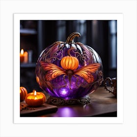 Glass Pumpkin Art Print