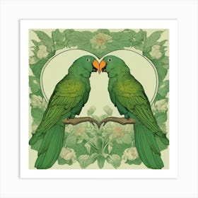 On the wings of love Art Print