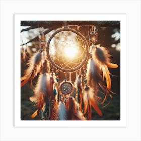 Dream Catcher bohemian Art Print