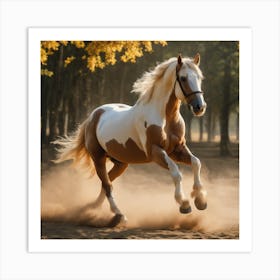 Horse Galloping Art Print