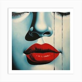 Woman'S Face Art Print