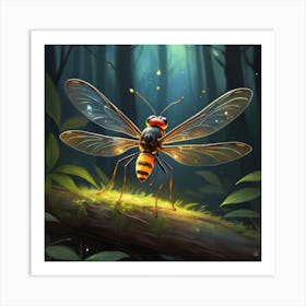 Wasp In The Woods Art Print