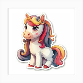 Unicorn Sticker 25 Art Print