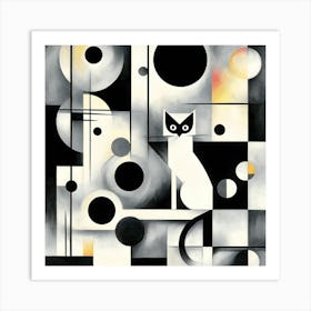 Abstract Cat 7 Art Print