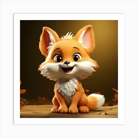 Cute Fox 131 Art Print