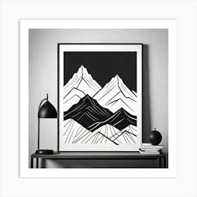 Mountain Print Art Print