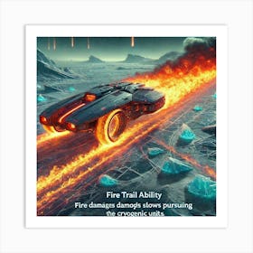 Fire Trail Art Print