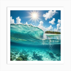 Under The Waves Art Print