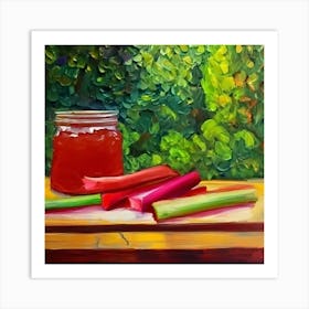 Rhubarb Jam Art Print