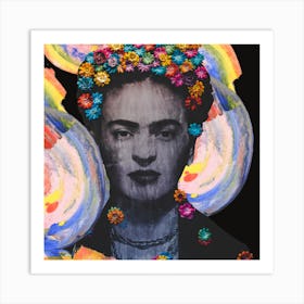 Frida Khalo Mixed Media Art Print